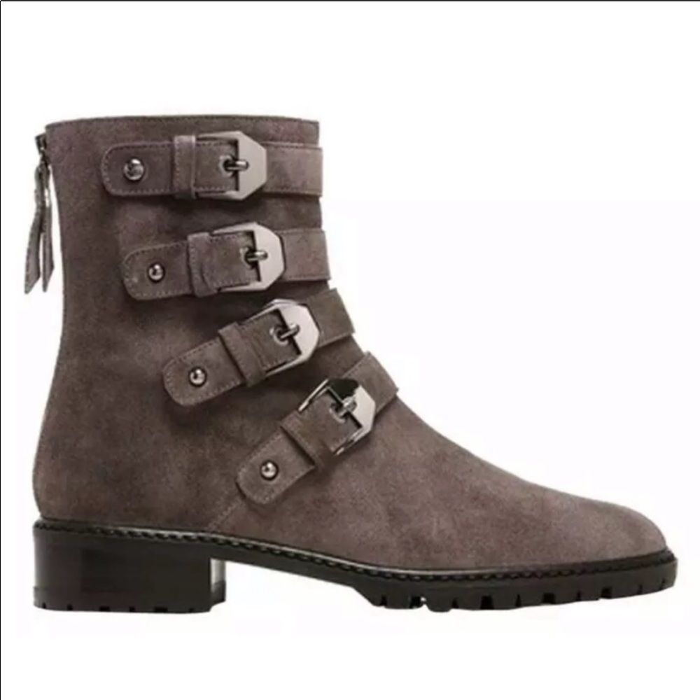 Stuart Weitzman Jitterbug Suede Boot Seal 8 - image 2
